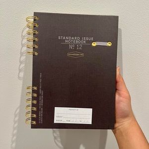 Brown Fancy Notebook / Planner perfect for school gold spiral